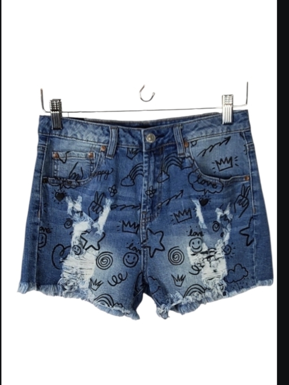 Almost Famous Distressed Jean Shorts